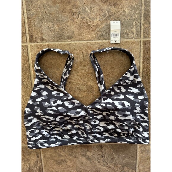 Offline By Aerie Goals Plunge Sports Bra Gray Size Large - Picture 6 of 10